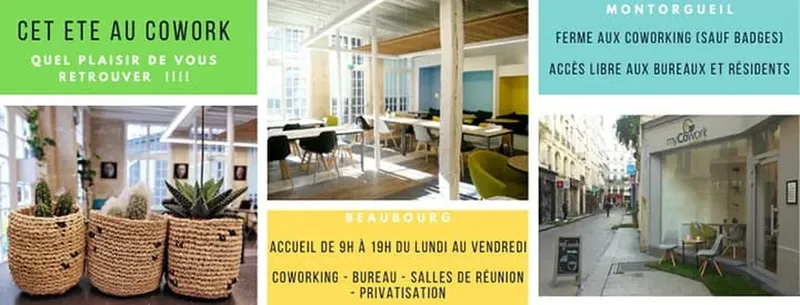 myCowork : deux espaces de coworking au coeur de Paris