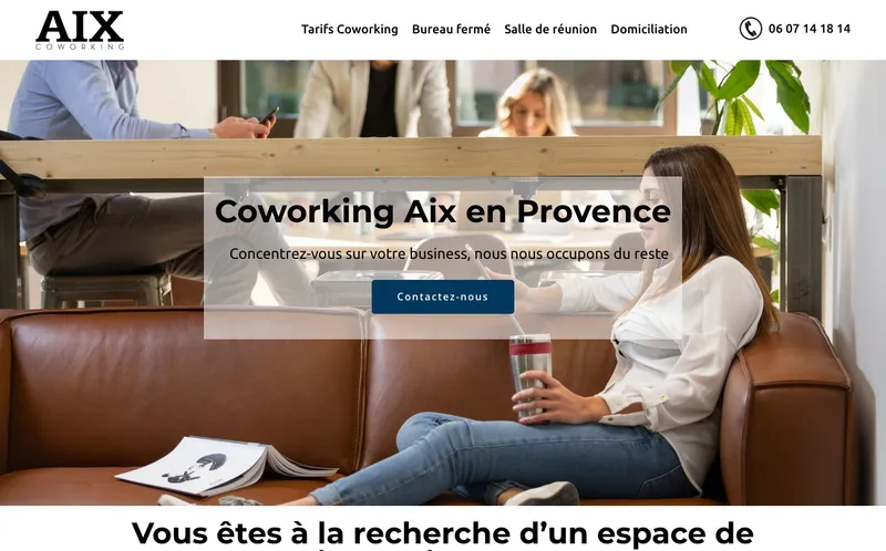 Aix Coworking : Photo de l'espace de coworking situé Les Académies Aixoises à Aix En Provence (13090)