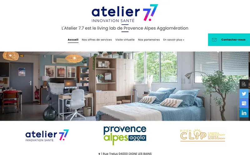 Atelier 7.7 : Photo de l'espace de coworking situé à Digne Les Bains (04000)