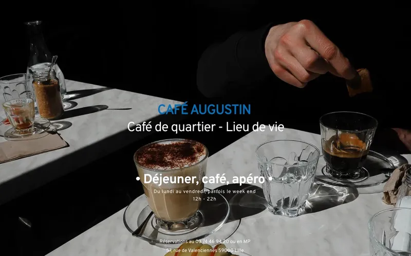 Café Augustin : Photo du café coworking situé 57 Rue De Valenciennes à Lille (59000)