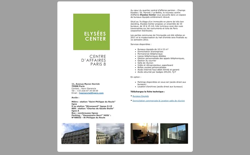 Centre D'Affaires Elysees : Photo du centre d'affaires situé 18 Avenue Des Champs Elysées à Paris (75008)