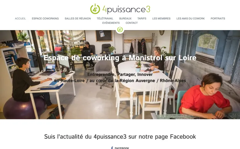 Cowork 4Puissance3 : Photo de l'espace de coworking situé Za Chavanon 2 à Monistrol Sur Loire (43120)