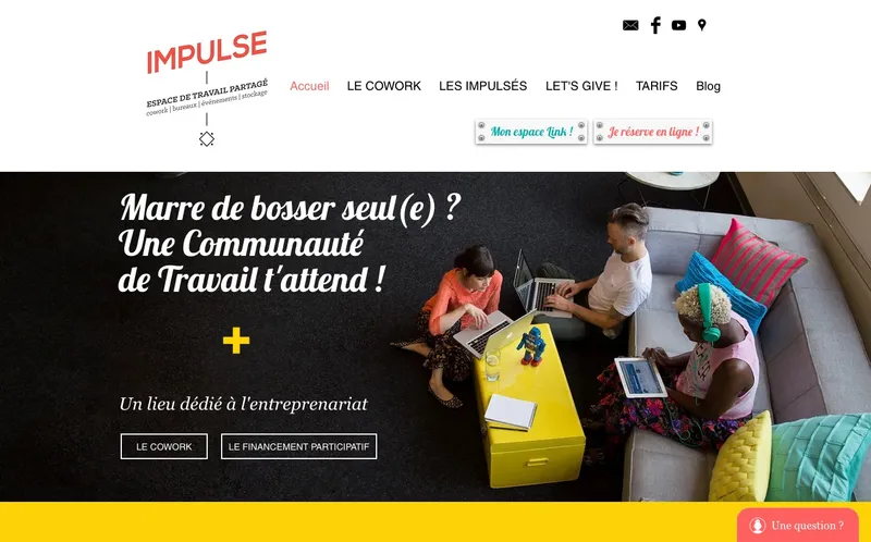 Cowork Impulse : Photo de l'espace de coworking situé 91 Rue Ja Cubizolle à Le Puy En Velay (43000)
