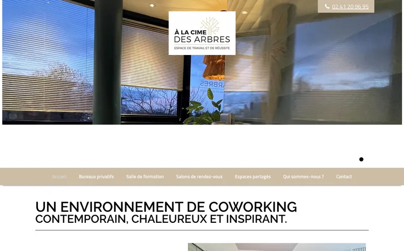 Coworking A La Cime Des Arbres : Photo de l'espace de coworking situé 47 Avenue Du Grésillé à Angers (49000)