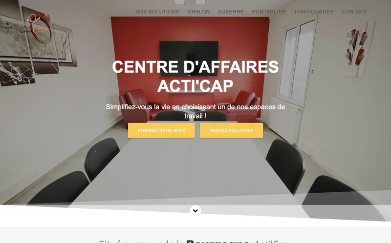 Coworking Acti'Cap Auxerre : Photo de l'espace de coworking situé 16 Boulevard Lyautey à Auxerre (89000)