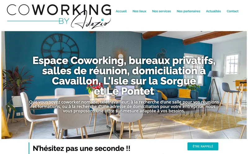 Coworking By Adezio : Photo de l'espace de coworking situé 20 Avenue Véran Dublé à Cavaillon (84300)