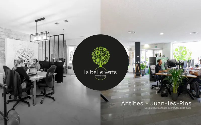Coworking La Belle Verte : Photo de l'espace de coworking situé Place Eugène Sue à La Colle Sur Loup (06480)