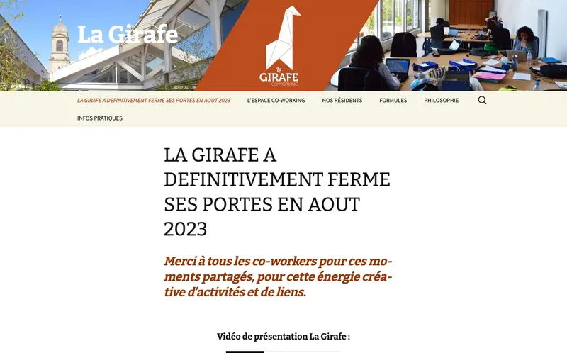 Coworking La Girafe Bordeaux : Photo de l'espace de coworking situé 20 Place Saint Martial à Bordeaux (33000)