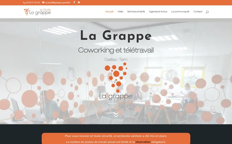 Coworking La Grappe By Granilia : Photo de l'espace de coworking situé Avenue De L'Europe à Gaillac (81600)
