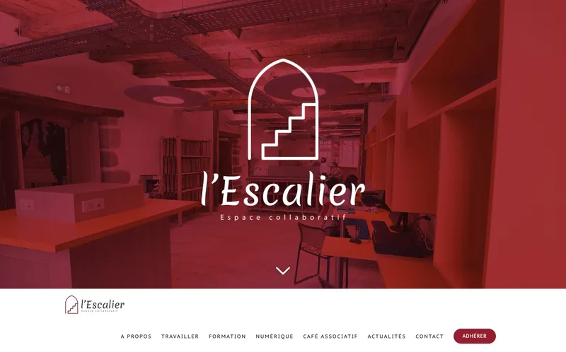 Coworking L'Escalier : Photo de l'espace de coworking situé 3 Place Gay Lussac à Saint Léonard De Noblat (87400)