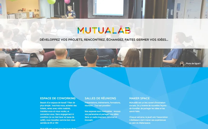 Coworking Mutualab : Photo de l'espace de coworking situé 19 Rue Nicolas Leblanc à Lille (59000)