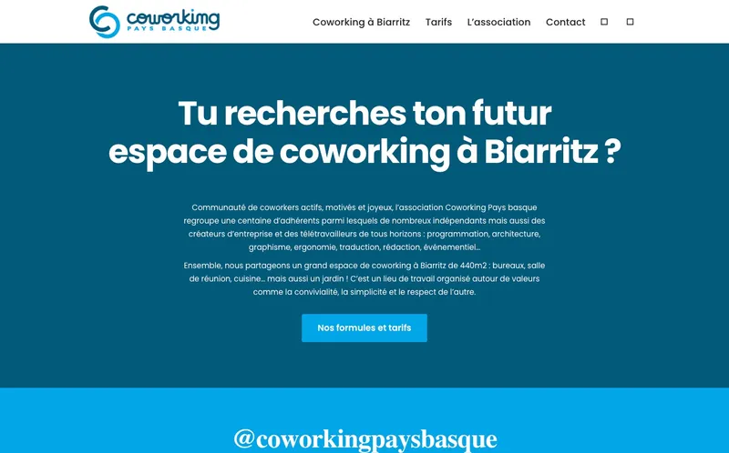 Coworking Pays Basque Bayonne : Photo de l'espace de coworking situé 17 Rue De Belfort à Bayonne (64100)