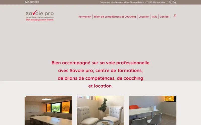 Coworking Savoie Pro : Photo de l'espace de coworking situé 60 Rue Thomas Edison à Gilly Sur Isère (73200)