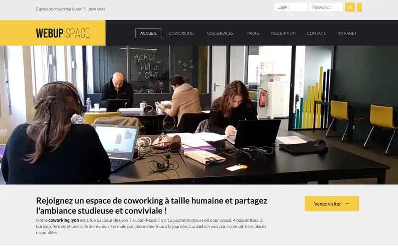 Coworking Webup Space : Photo de l'espace de coworking situé 52 Rue Du Colombier à Lyon (69007)