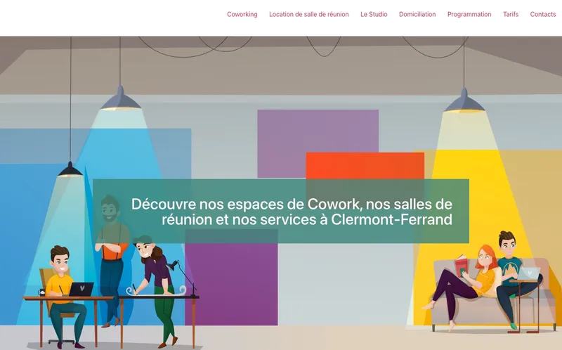 Cowork'It : Photo de l'espace de coworking situé 7 Rue Barillot Veuve Coupelon à Clermont Ferrand (63000)