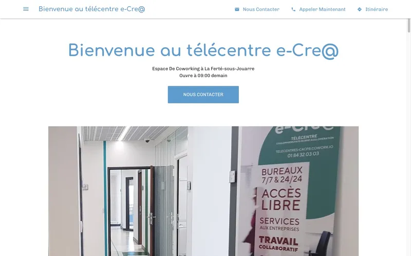 E-Crea Telecentre Coulommiers Pays De Brie Agglomeration : Photo du centre d'affaires situé 22 Avenue Du Général Leclerc à La Ferté Sous Jouarre (77260)