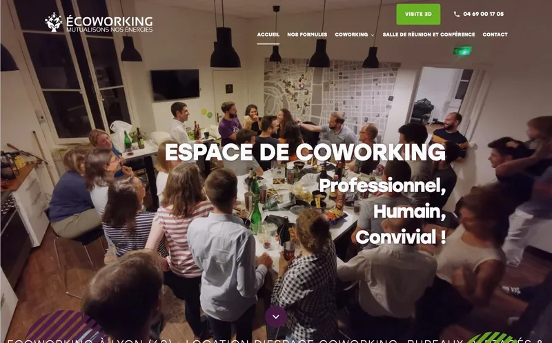 Ecoworking : Photo de l'espace de coworking situé 27 Rue Romarin à Lyon (69001)