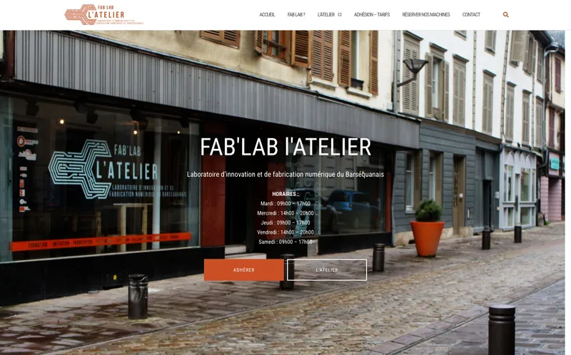 Fab Lab L'Atelier : Photo du fablab situé 145 Grande Rue De La Résistance à Bar Sur Seine (10110)