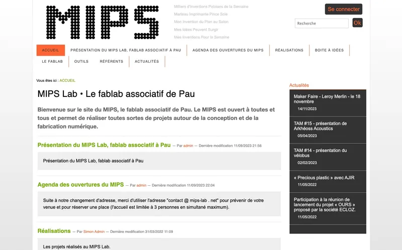 Fablab Mips Lab : Photo du fablab situé 4 Rue Despourrins à Pau (64000)