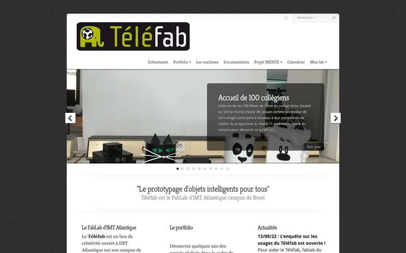 Fablab Telefab Rennes : Photo du fablab situé Télécom Bretagne 2, Rue De La Chataigneraie à Cesson Sevigné (35510)