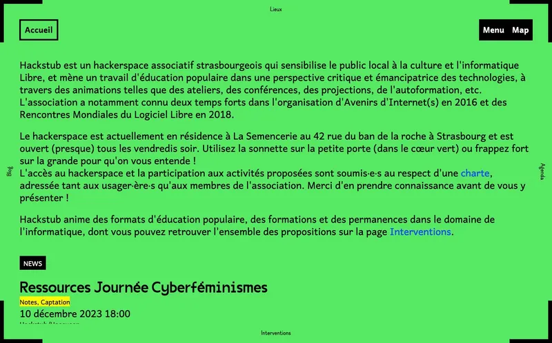 Hackstub : Photo du hackerspace situé 285A Avenue De Colmar à Strasbourg (67100)