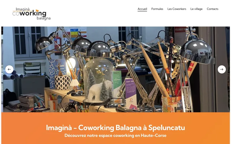 Imagina Coworking : Photo de l'espace de coworking situé Calanche Suprane à Speloncato (20226)