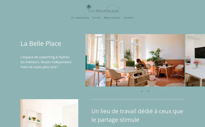 La Belle Place : Photo de l'espace de coworking situé 39 Avenue Alphonse Denis à Hyères (83400)