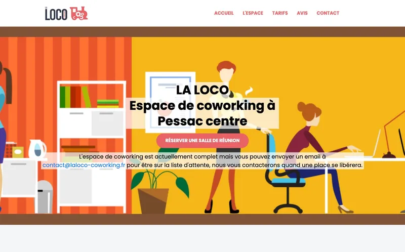 La Loco Coworking : Photo de l'espace de coworking situé 4 Rue Eugène Et Marc Dulout à Pessac (33600)