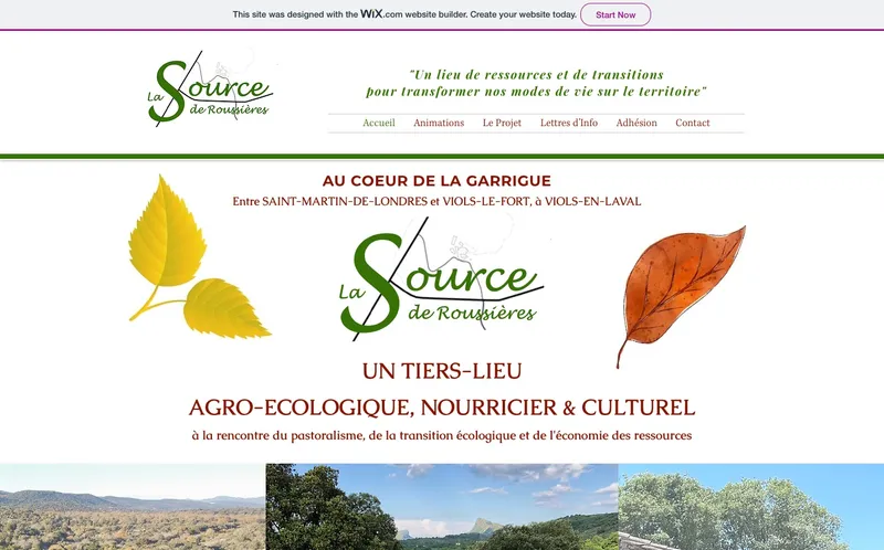 La Source De Roussieres : Photo de l'espace de coworking situé Domaine Départemental De Roussières à Viols En Laval (34380)