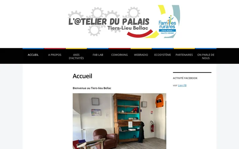 L'Atelier Du Palais : Photo de l'espace de coworking situé 12 Place Du Palais à Bellac (87300)