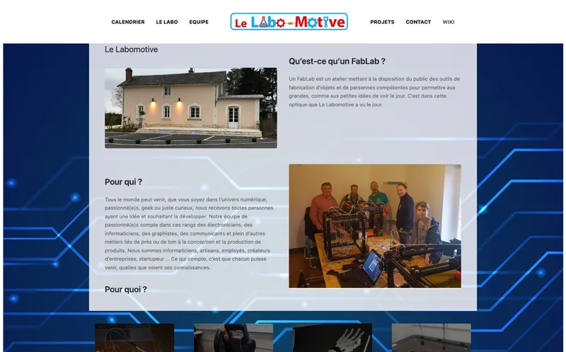 Le Labomotive : Photo de l'espace de coworking situé 10 Rue De La Gare à Saint Maur (36250)