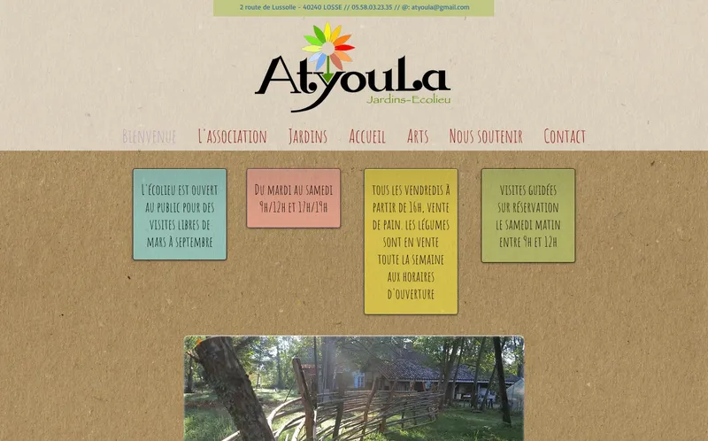 Les Jardins D'Atyoula : Photo du tiers lieu situé 2 Route De Lussolle à Losse (40240)