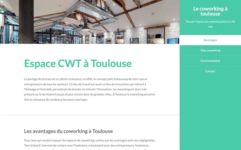 L'Espace Coworking Toulousain : Photo de l'espace de coworking situé 154 Route De Seysses à Toulouse (31100)