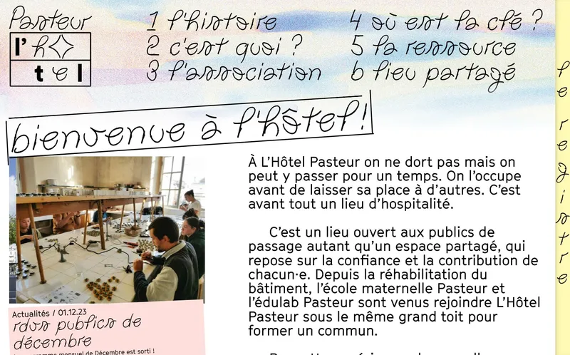 L'Hôtel Pasteur : Photo de l'hôtel coworking situé 2, Place Pasteur à Rennes (35000)