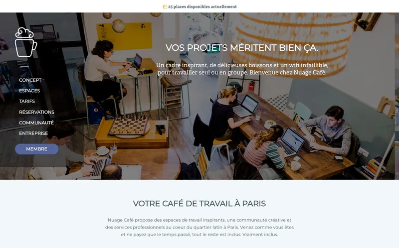 Nuage Café : Photo du café coworking situé 14 Rue Des Carmes à Paris (75005)