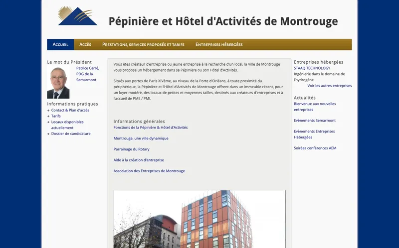 Pepiniere De Montrouge : Photo de la pépinière d'entreprises situé 2 Rue Danton à Montrouge (92542)