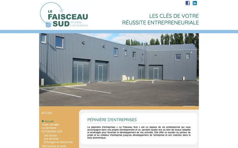 Pepiniere Le Faisceau Sud : Photo de la pépinière d'entreprises situé Zone D'Activités Rhone Helvie à Le Teil (07400)