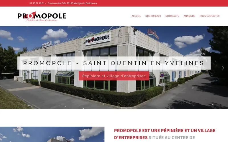 Pepiniere Promopole Saint Quentin En Yvelines : Photo de la pépinière d'entreprises situé 12 Avenue Des Prés à Saint Quentin En Yvelines (78100)