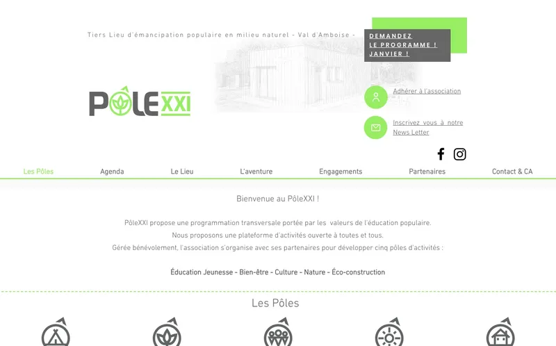 Pole Xxi : Photo du tiers lieu situé Lieu Dit Les Haut De Boeufs à Lussault Sur Loire (37400)