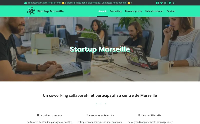 Startup Marseille : Photo de l'espace de coworking situé 28 Rue Montgrand à Marseille (13006)