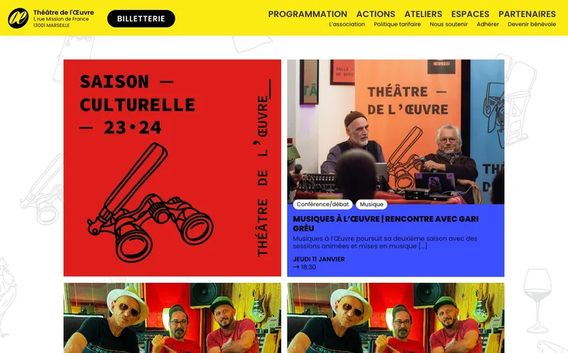 Theatre De L'Oeuvre : Photo de l'espace de coworking situé 1 Rue Mission De France à Marseille (13001)