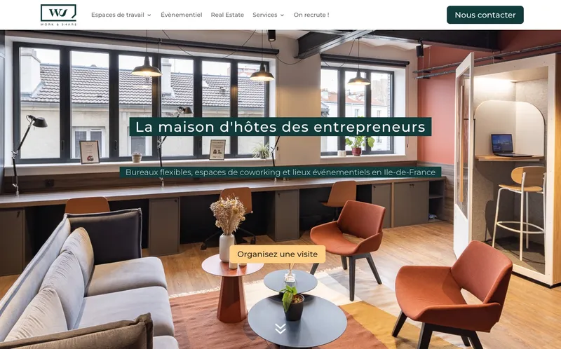 Work & Share Rueil : Photo de l'espace de coworking situé 55 Avenue De Colmar à Rueil Malmaison (92500)