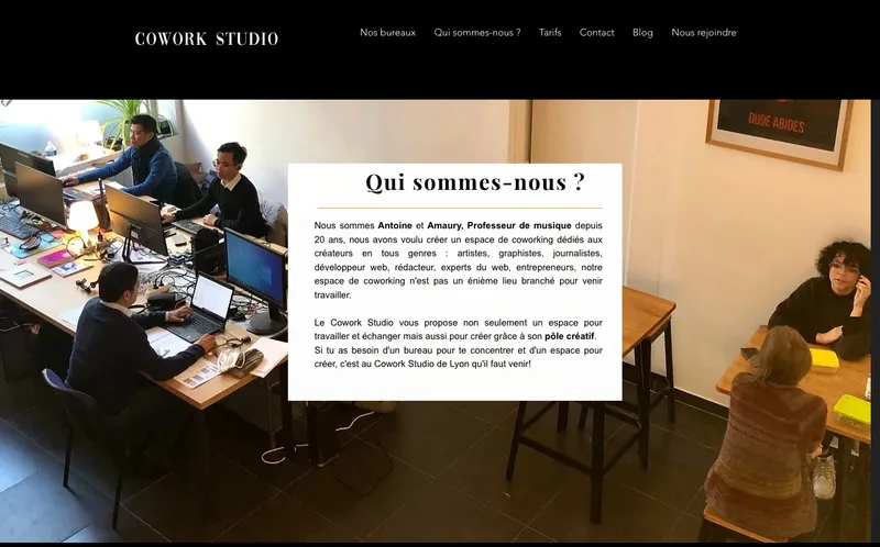 Cowork Studio : Photo de l'espace de coworking situé 38 Route De Vienne à Lyon (69007)
