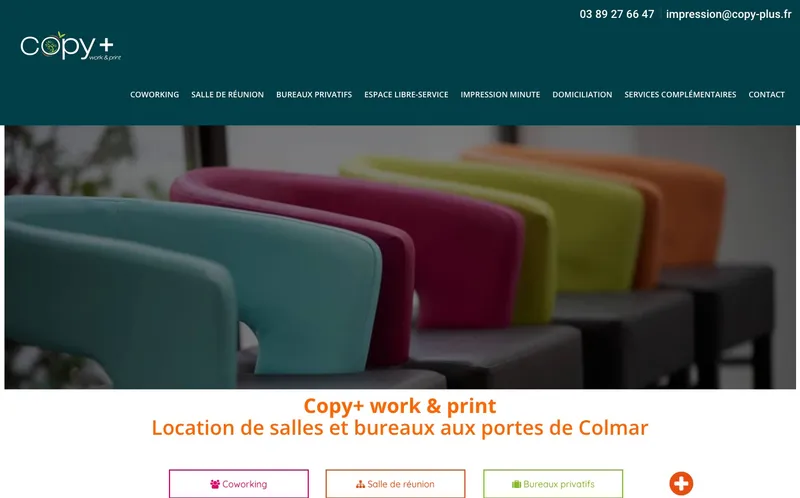 Coworking Copy Work & Print : Photo de l'espace de coworking situé 175 Route De Colmar à Ingersheim (68040)
