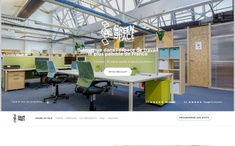 Coworking Greenspace : Photo de l'espace de coworking situé 28 Rue Du Chemin Vert à Paris (75011)
