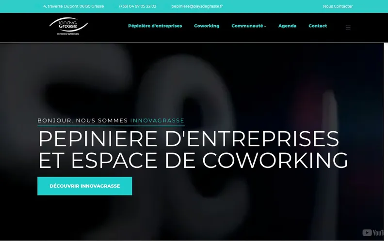 Coworking Innovagrasse : Photo de l'espace de coworking situé 4 Traverse Dupont à Grasse (06130) Coworking Innovagrasse : Photo de l'espace de coworking situé 4 Traverse Dupont à Grasse (06130)
