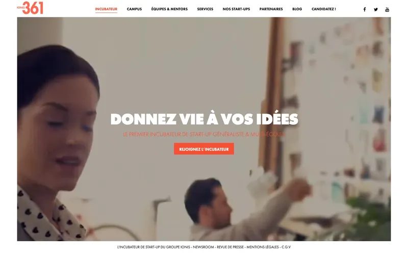 Coworking Ionis 361 Paris : Photo de l'espace de coworking situé 95 Avenue Parmentier à Paris (75011)