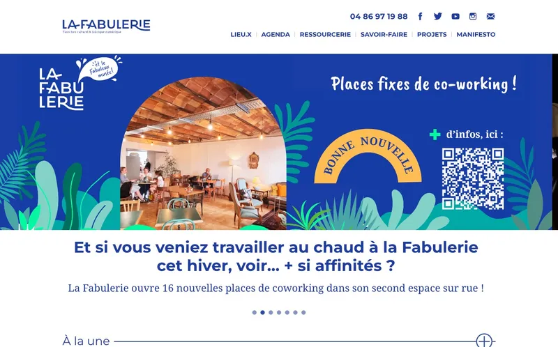 Coworking La Fabulerie : Photo de l'espace de coworking situé 4 Rue De La Bibliotheque à Marseille (13001)