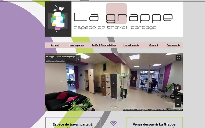 Coworking La Grappe : Photo de l'espace de coworking situé 27 Rue De La Grosse Horloge à Saint Jean D'Angély (17400)