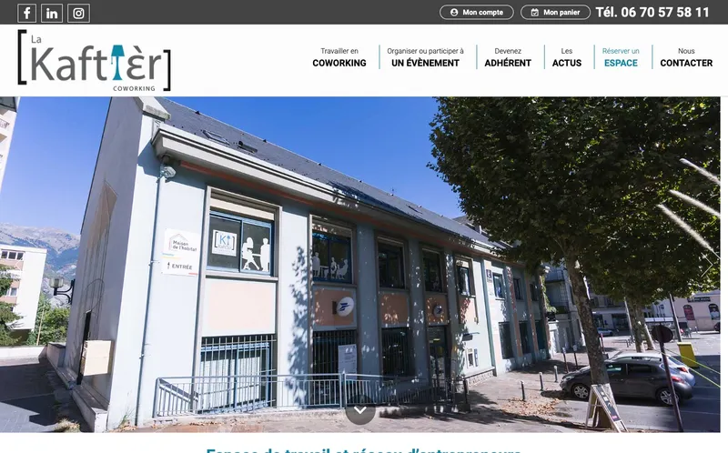 Coworking La Kaftier : Photo de l'espace de coworking situé Place Fodéré à Saint Jean De Maurienne (73300)
